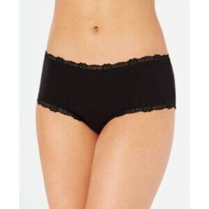 Jenni‎ Women's Lace Trim Hipster Underwear, Classic Black, Size XXXL, NWT